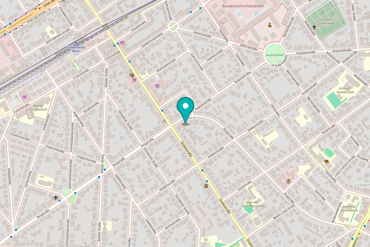 Karte: MITSCom GmbH, Ringstraße 82, 12203 Berlin-Lichterfelde